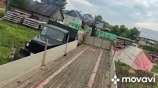 юмз 6 выгружает кирпич