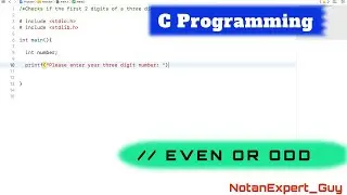 Find if a number is Even or Odd | C Programming |