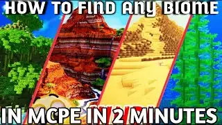 How To Find Any Biome In MCPE In 2 Minutes || Biome Finder Trick For MCPE