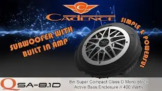 Cadence QSA-8.1D | Mini Subwoofer with built in AMP