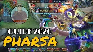 PHARSA GUIDE 2020 | BEST BUILD, EMBLEM, SPELL, COMBO | TIPS AND TRICKS 2020
