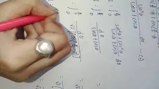 Integration limit pi/2 0 cos^2 theta dtheta / sin theta + cos theta