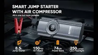 BUTURE Portable Car Jump Starter with Air Compressor