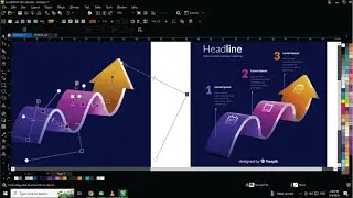 ZigZag 3D Arrow Infographic Template Design - Good Techniques for Every Graphic Designer - Coreldraw