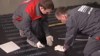 Обучающее видео. Гидроизоляция фундамента. Рулонным материалом Техноэласт Барьер БО