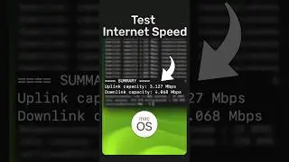 Simple Trick To Test Internet Speed on MacOS