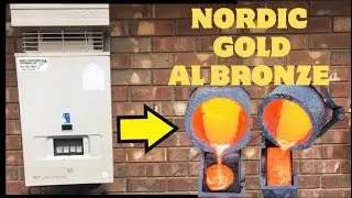 Nordic Gold From a Water Heater - Bronze - Trash To Treasure - ASMR Metal Melting - BigStackD