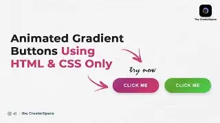 Ultimate Animated Gradient Button Using HTML & CSS only