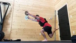 Skater Squats Using a Weight Vest