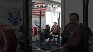 My first 600 pound SQUAT! #powerlifting #squat #strength