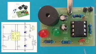 LED Flasher with Buzzer on NE555 | DIY Kit