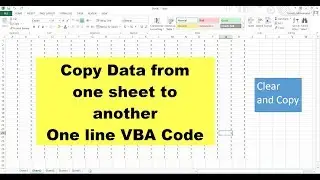 Clear Contents from one sheet and Paste to another using vba