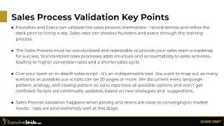 How To Validate Your Sales Process