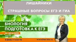 Лишайники. Это нужно знать для экзамена. Подготовка к ЕГЭ и ОГЭ по биологии
