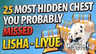 25 Most Unexpected Hidden Chest in Lisha Area of Liyue Genshin Impact