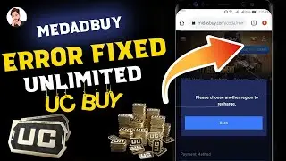 Medasbuy Change Region Error Fixed | How To Buy UC in Pakistan 2023