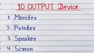 10 output device name in English | computer output device name in english | output device name