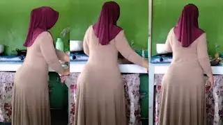 Bunda jilbab cantik tempe oreg di kecapin manis alami