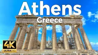 Athens, Greece Walking Tour (4k Ultra HD 60fps) – With Captions