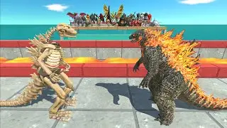 1vs1 Kaiju Monster Battle | Godzilla Skleton VS Kaiju Monster - ARBS