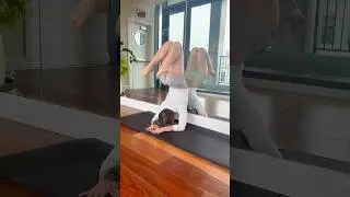 Trying new yoga moves! 