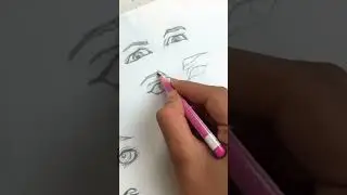 Eyes expression shape draw tutorial 😍 | sketching | #sckech #eyeshape #eyetutorial #sckech #ytshort