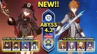 NEW Spiral Abyss 4.3 Floor 12 (9 Stars) C0 HU TAO & C0 CHILDE - Genshin Impact 4.3