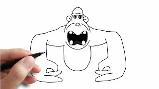 How to draw HUNKY JAKE  From GARTEN of BANBAN 3 |   Easy Step By Step Drawing Tutorial
