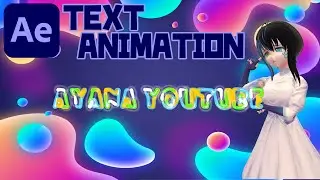 【After Effects】[TEXT ANIMATION] LIQUID DRIP TEXT ANIMATION