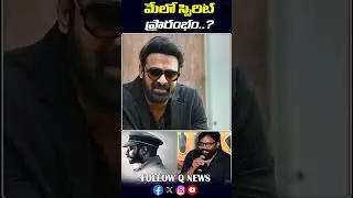 మేలో ‘స్పిరిట్' ప్రారంభం #sandeepreddyvanga #spiritmovie #prabhas  #viralvideo #latestupdate #qnews