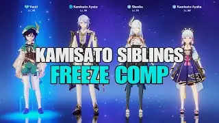 Ayato, Ayaka, Shenhe, Venti | FREEZE COMP | Genshin Impact