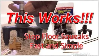 Squeeek No More Kit - Fix Floor Squeaks Through Carpet or Hardwood!!!