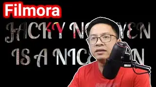 Filmora X Video In Text Effect
