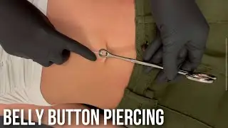 Belly Button Piercing | FULL PROCESS ✨ 