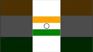 How to create Indian National Flag  in python Programming language. 