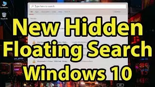 How to enable hidden floating immersive search on Windows 10