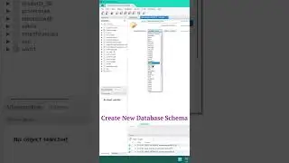 How to create a new database schema in mysql workbench