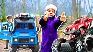 Police Car Jeep Bruder with Monster truck | Toys 2 Boys