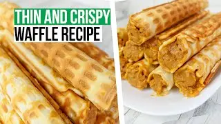 Thin and Crispy Waffle Recipe - How To Make Wafer Rolls With Condensed Milk