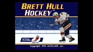 SNES Brett Hull Hockey gameplay overview (no commentary)