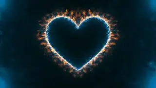 Fire Heart Animation - 5 Hours - 4K Background