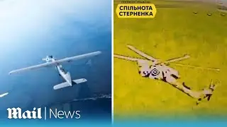 Anti-air drones take down Russian helicopter and UAVs