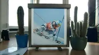 Winterspiele in Sotschi mit Fotos und Bilder auf einem Batterierollo als Aussenwerbung oder Deko