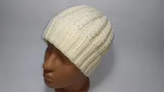Knitting hat - the trend of all time - hat with spikelet pattern