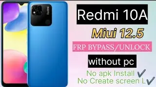 Redmi 10A frp bypass Google account bypass without pc New trick 100%