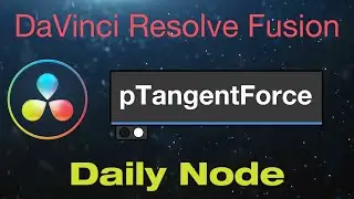 DaVinci Resolve Fusion Particle Tangent Force Node