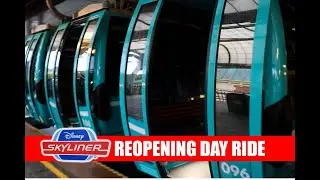 Disney Skyliner Grand Reopening Day Ride In The Rain POV - Walt Disney World