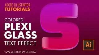 Colored Glass Text Effect in Illustrator (Semi Transparent Look)