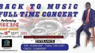 Best ￼￼Performance of Larson Angok, Martin Mayep |Back To Music Concert | South Sudan Hotel