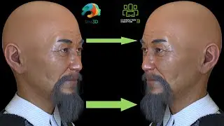 Transferring Beards and Eyebrows from Daz Studio to iClone Using Character Creator